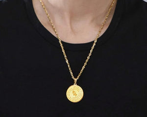 18k Plated Gold Lords Prayer Pendant (UNISEX)