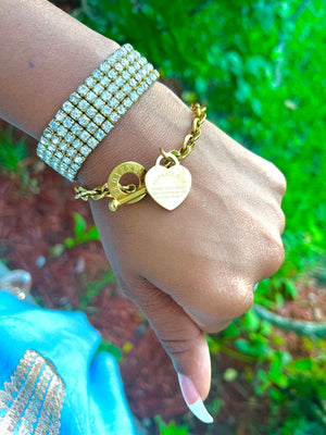 18K Gold Plated “All Above Else”Proverb Bracelet